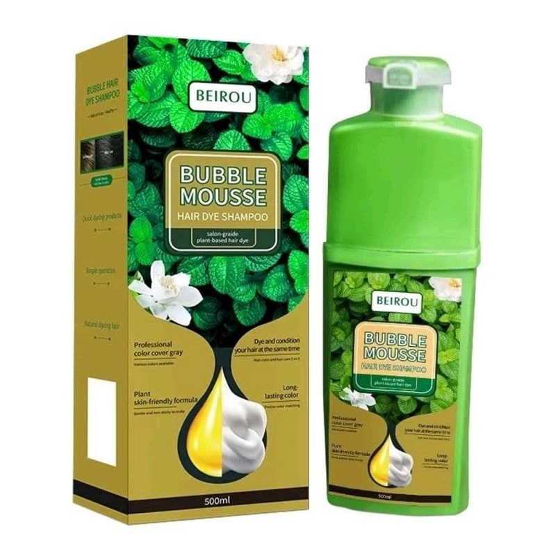 شامپو رنگ مو مشکی بابل موس اصلی 500میل-مشکی